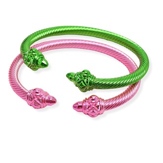 Pink/Green, Set of 2, cablewire