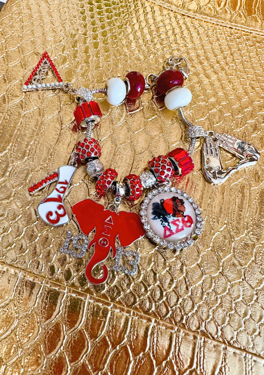 DST pandora style charm bracelet