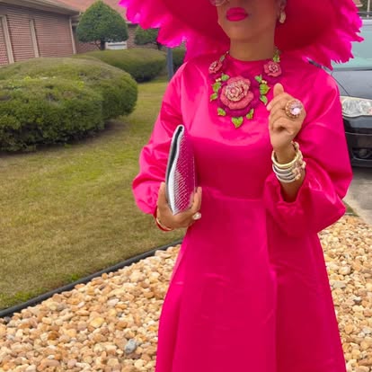 PINK ROSE NECKLACE SET