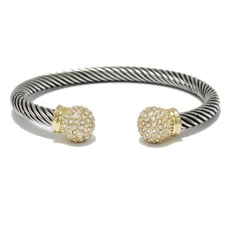 Two tone, Iconic Cable Wire Bracelet