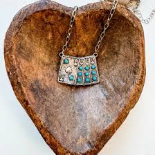 WESTERN ACE PLAYING CARD PENDANT NECKLACE