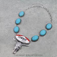Western Turquoise Cowboy Killer Necklace