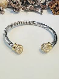 Two tone, Iconic Cable Wire Bracelet